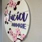 THE LUCIA Girl's Nursery Name Sign