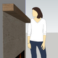 Halbert 54L" Floating Mantel