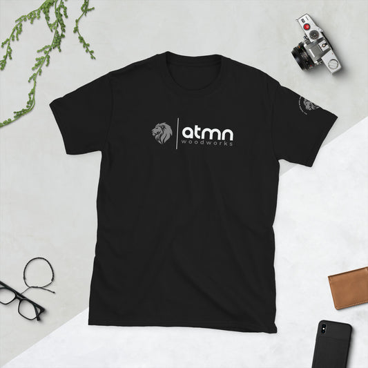 ATMN Woodworks + Lion of Judah Sleeve Unisex T-shirt /// Holy Ghost Grey