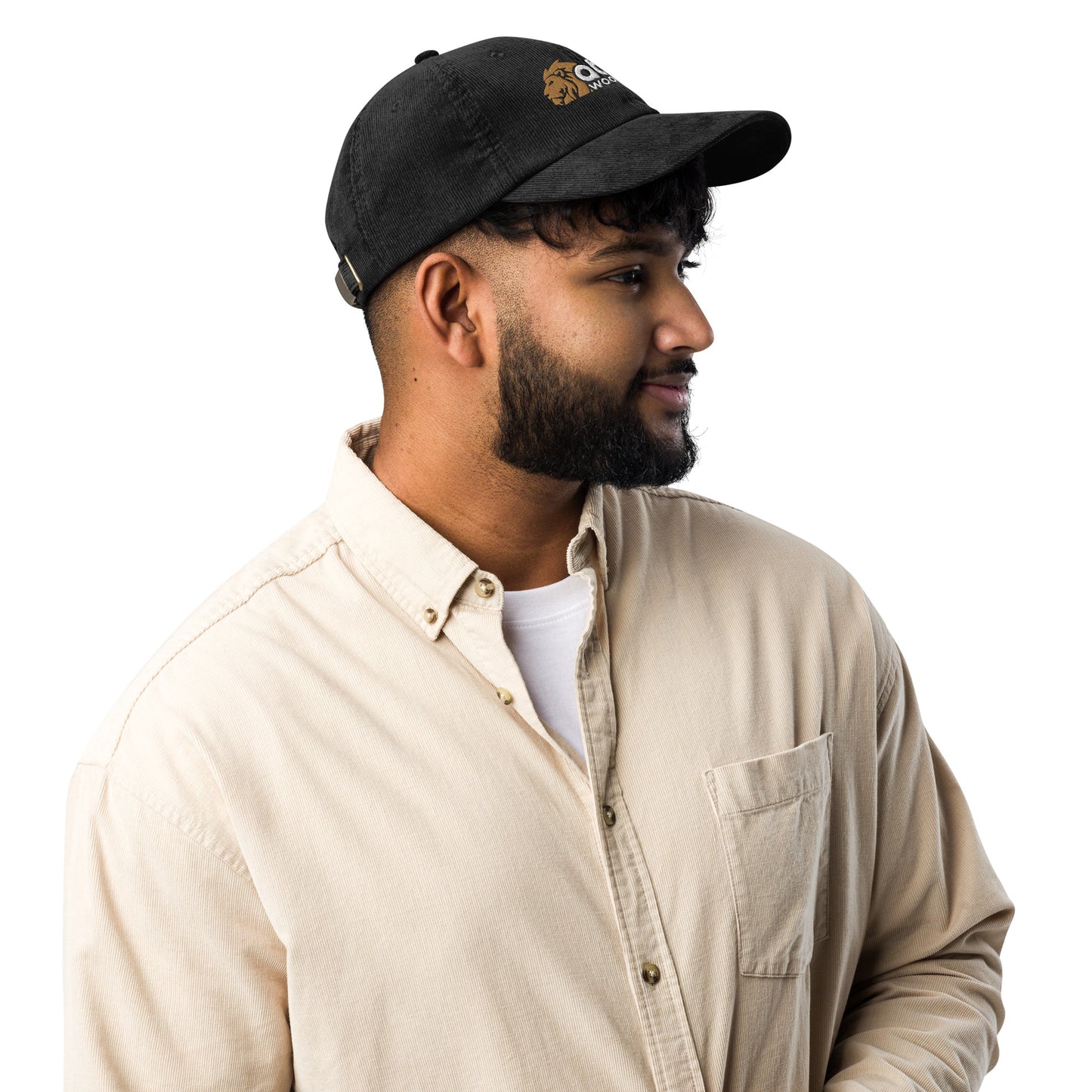 Lion of Judah vintage corduroy cap