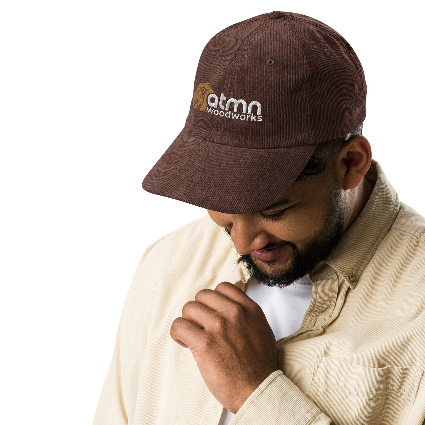 Lion of Judah vintage corduroy cap