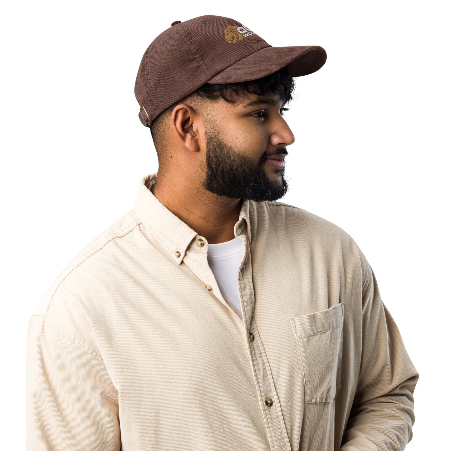 Lion of Judah vintage corduroy cap