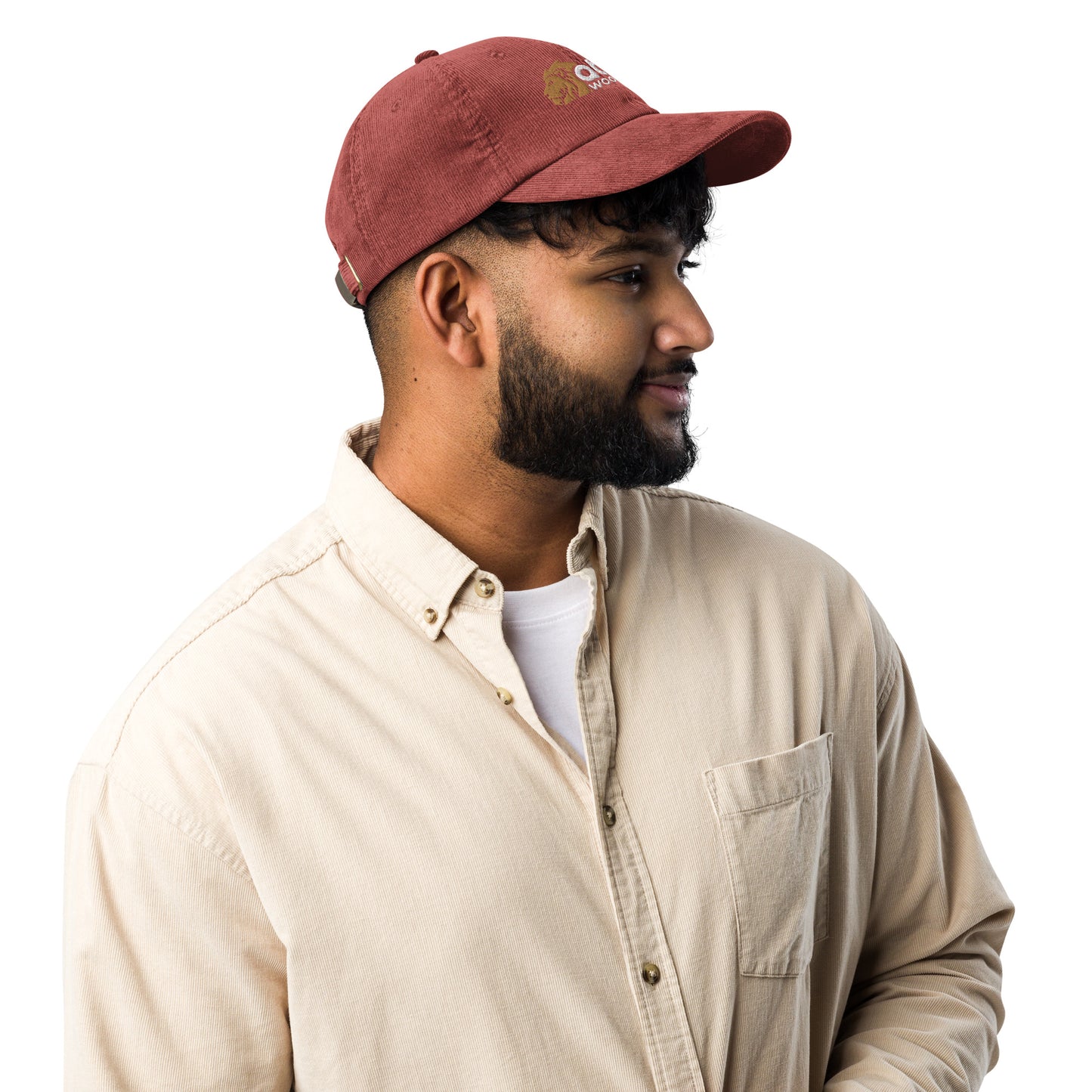 Lion of Judah vintage corduroy cap