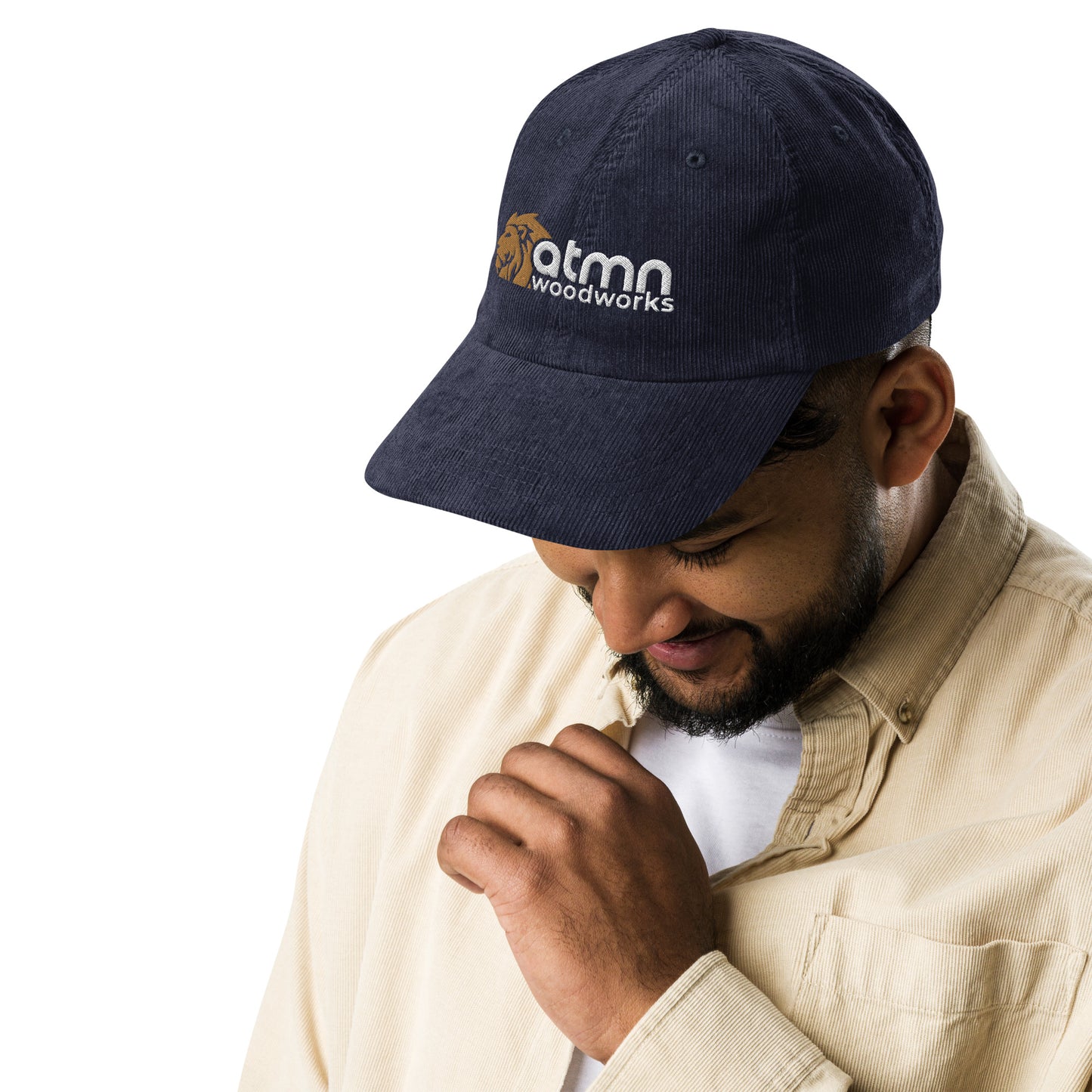 Lion of Judah vintage corduroy cap