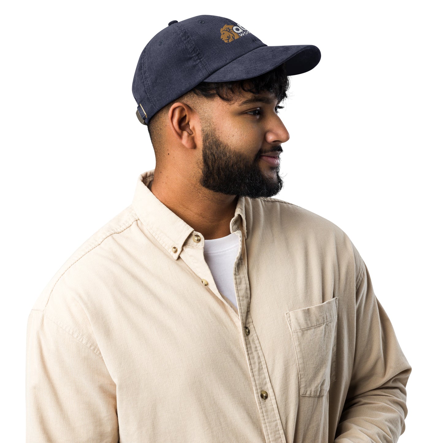 Lion of Judah vintage corduroy cap