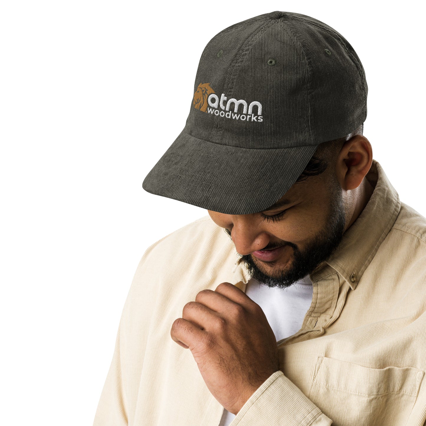 Lion of Judah vintage corduroy cap