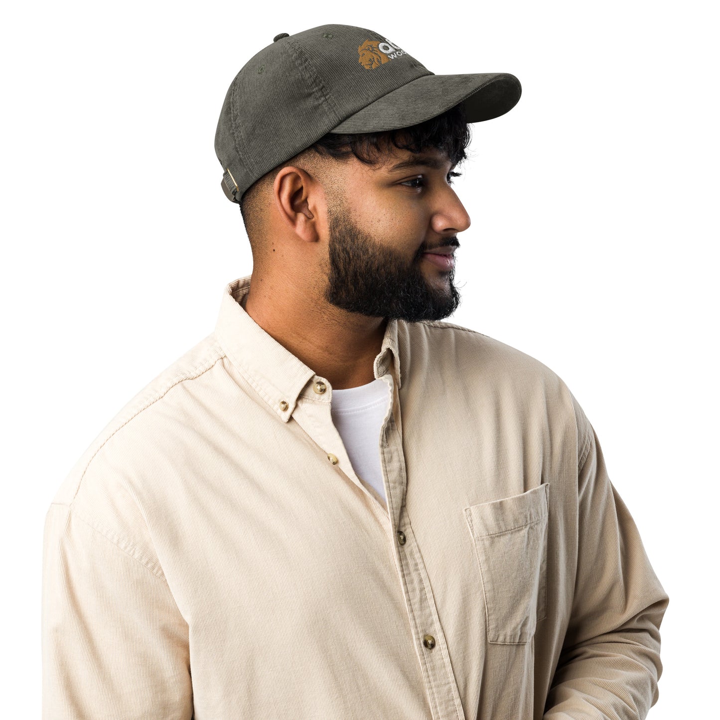Lion of Judah vintage corduroy cap