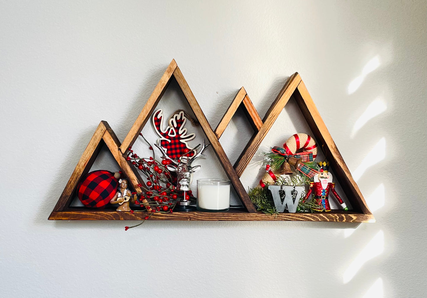 Ombré Mountain Floating Shelf