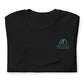 ATMN Lion + Woodworks Cross Unisex T-shirt /// Minty Green Dark Mode