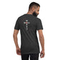 ATMN Lion + Woodworks Cross Unisex T-shirt /// Hyper Crimson