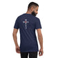 ATMN Lion + Woodworks Cross Unisex T-shirt /// Hyper Crimson