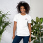ATMN Lion + Woodworks Cross Unisex T-shirt /// Hyper Crimson