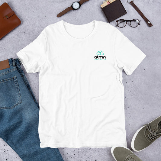 ATMN Lion + Woodworks Cross Unisex T-shirt /// Minty Green